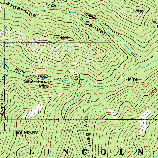 Topographic Map of Bonita Number Two Claim, NM