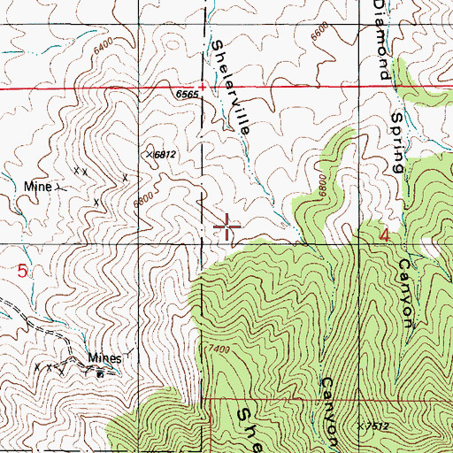 Topographic Map of Butcher Boy, NM