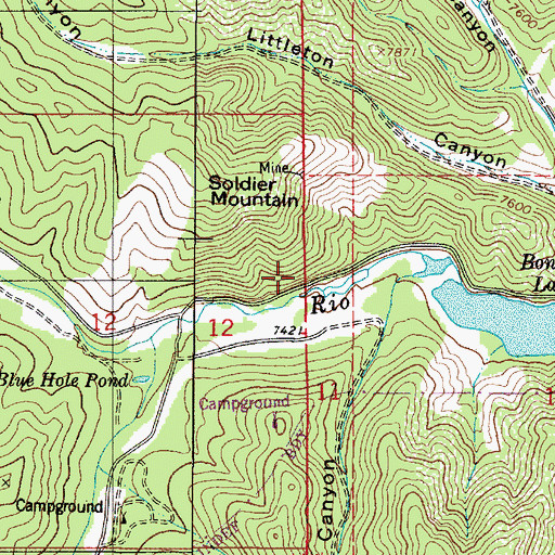 Topographic Map of Christmas, NM