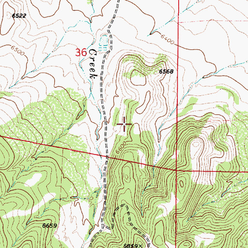 Topographic Map of Copper King Number One Mine, NM