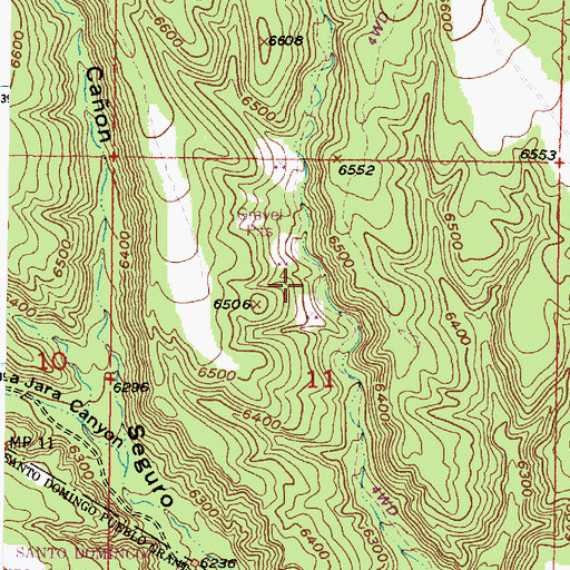 Topographic Map of Pumice Group Mine, NM