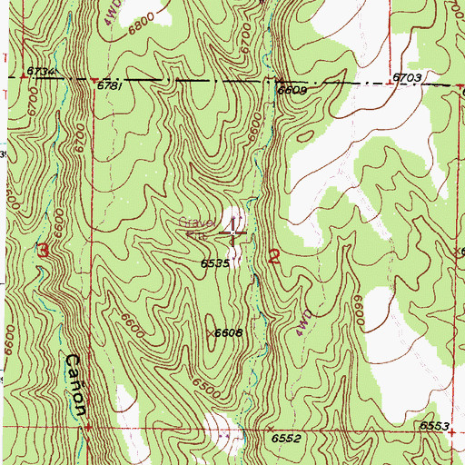 Topographic Map of Pumice Group Mine, NM
