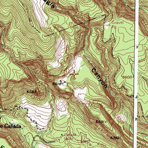 Topographic Map of Pumice Group Mine, NM