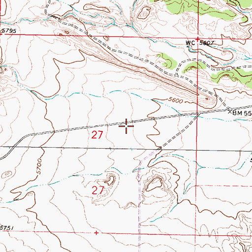 Topographic Map of Lone Star Prospect, NM
