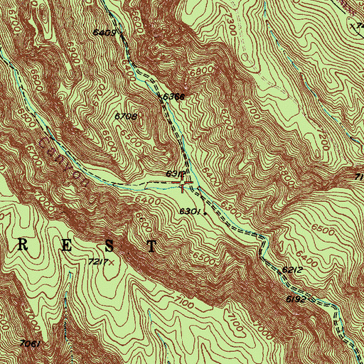 Topographic Map of Copper Prospect, NM