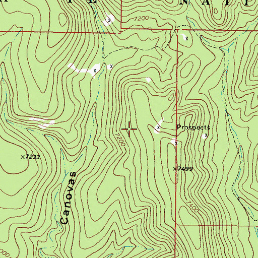 Topographic Map of Canovas Number 13 Group, NM