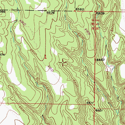 Topographic Map of Sun, NM
