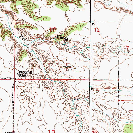 Topographic Map of New Mexico Placer, NM