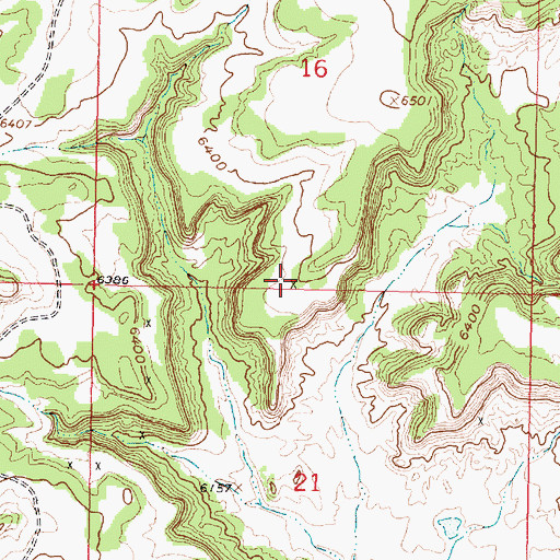 Topographic Map of Brookhaven Prospect, NM