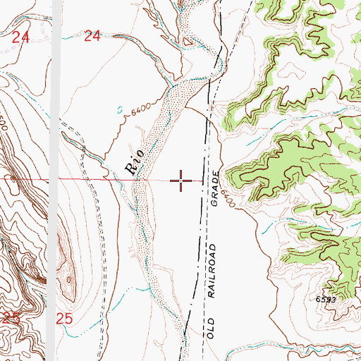 Topographic Map of Rio Puerco Mine, NM