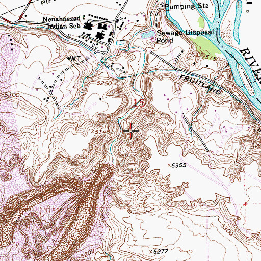 Topographic Map of San Juan Pit, NM