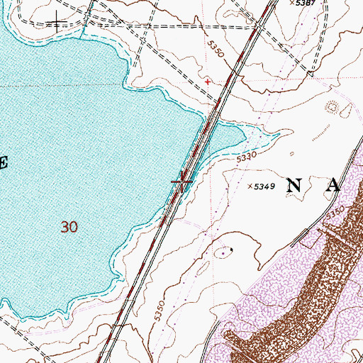 Topographic Map of Lookout Mine, NM