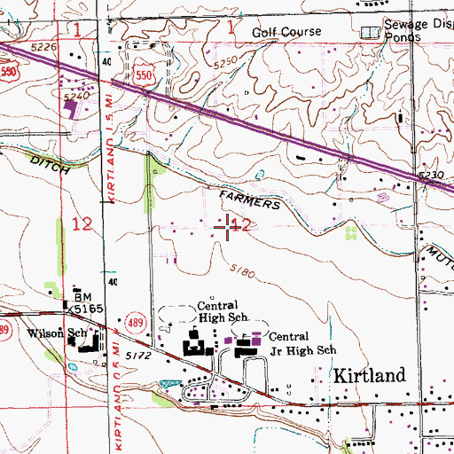Topographic Map of Harper Hill Pit, NM