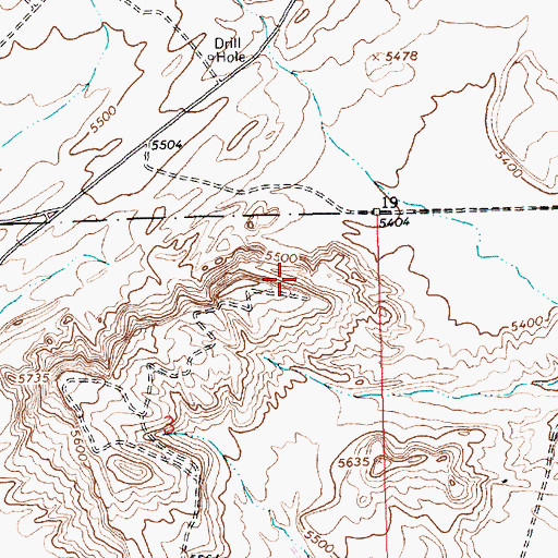 Topographic Map of Jack Boyd, NM