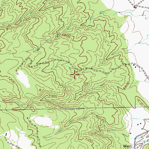 Topographic Map of Dodge Brothers, NM