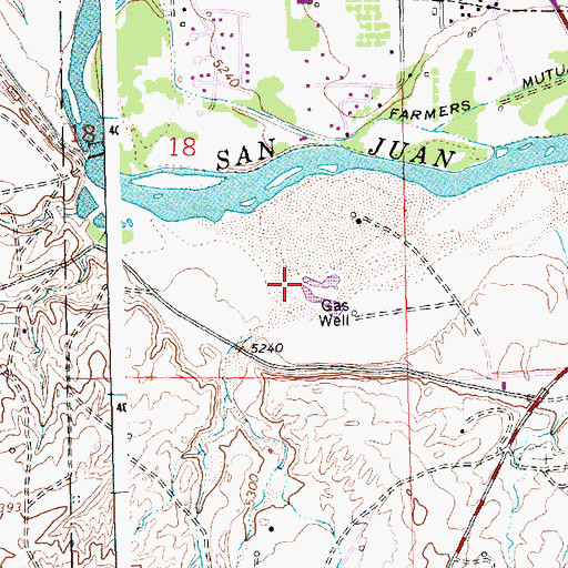 Topographic Map of Eaton Pit, NM