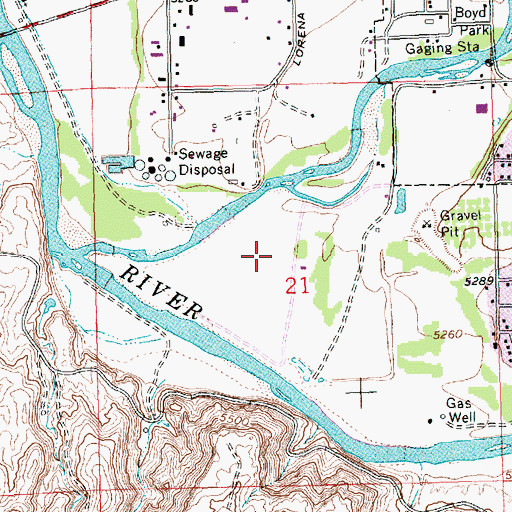 Topographic Map of Acora Pit, NM