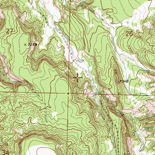Topographic Map of Wilkins Number Two Mine, NM