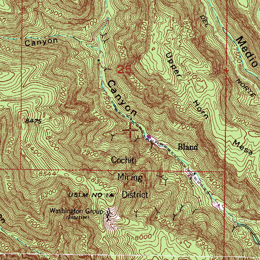 Topographic Map of Uncle Joe Number Two, NM