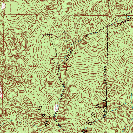 Topographic Map of Sla-Tex Venture Mine, NM
