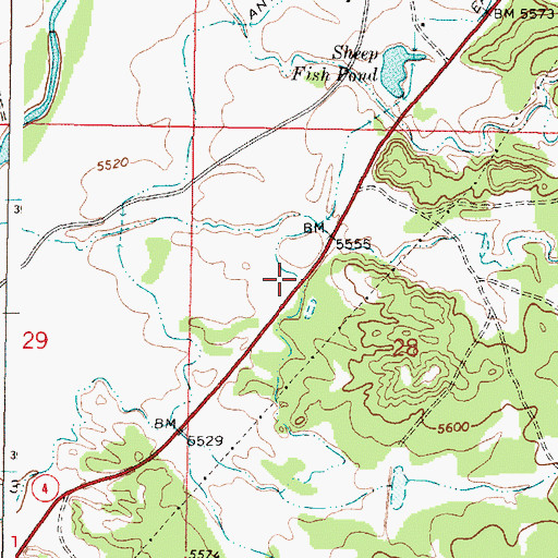 Topographic Map of San Ysidro Pit, NM