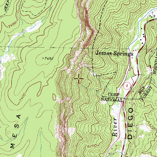 Topographic Map of Tex-N Prospect, NM