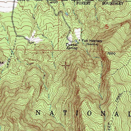 Topographic Map of Victo Group, NM