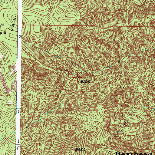 Topographic Map of Victor Number Two, NM