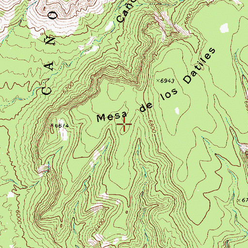 Topographic Map of Walsh Pit, NM