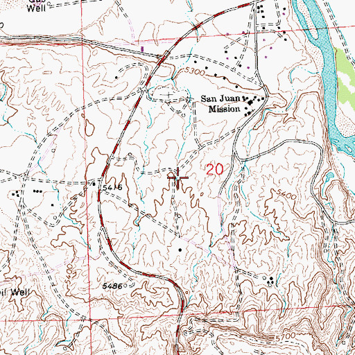 Topographic Map of Arco Pit, NM
