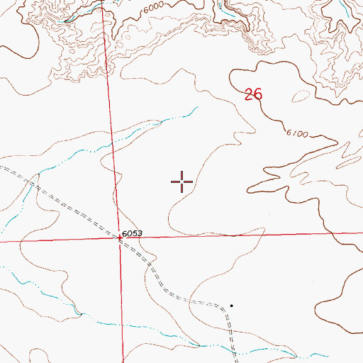 Topographic Map of Chaco Wash Pit, NM