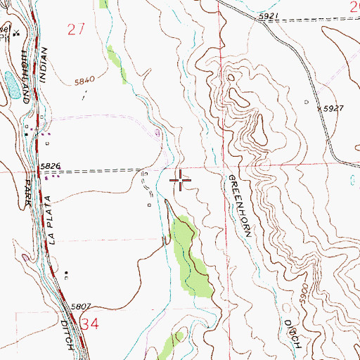 Topographic Map of Fields Mine, NM
