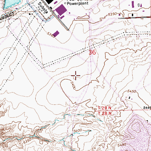 Topographic Map of Navajo Strip, NM