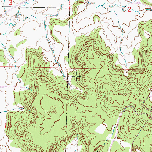 Topographic Map of Palmer, NM