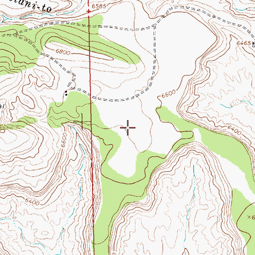 Topographic Map of Sanostee Prospect, NM