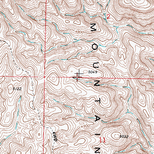 Topographic Map of Gilliland Claim, NM