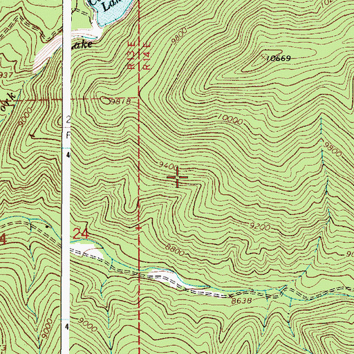 Topographic Map of Cabresta Canyon, NM
