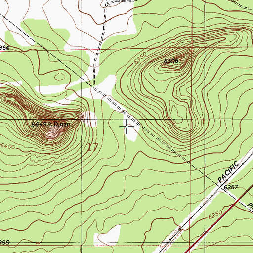 Topographic Map of Garner Mine, NM