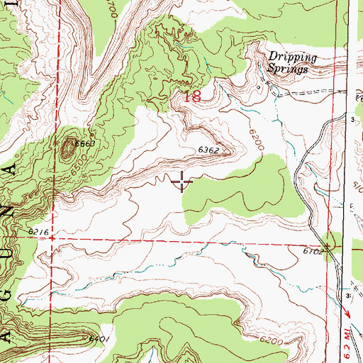 Topographic Map of Balo Deposit, NM