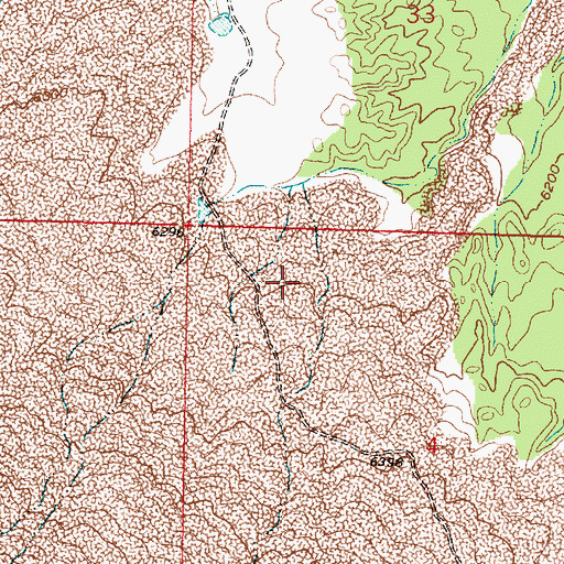 Topographic Map of Brownlow Heath Deposit, NM