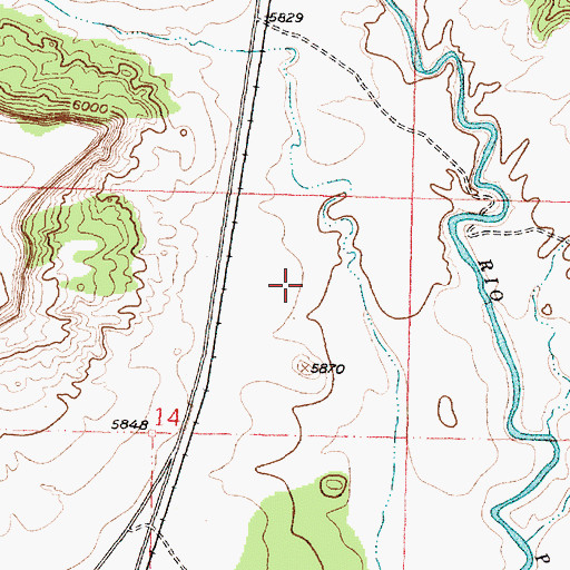 Topographic Map of Wilcox Ranch Deposit, NM