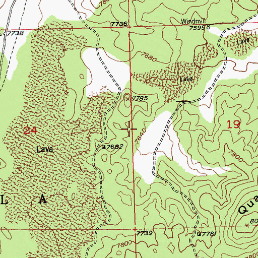 Topographic Map of Zorro Deposit, NM