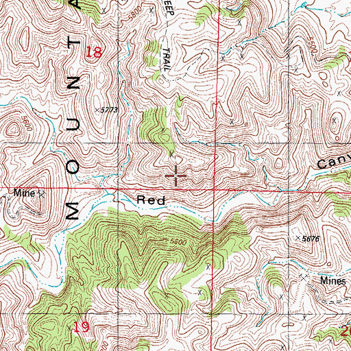 Topographic Map of Esperanza Group-Luis Lopez, NM