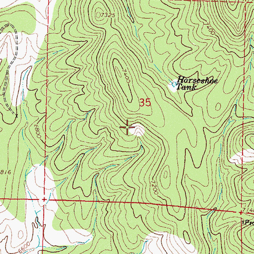 Topographic Map of Black Goose Group, NM