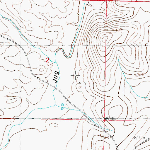 Topographic Map of Nunn S State Lease, NM