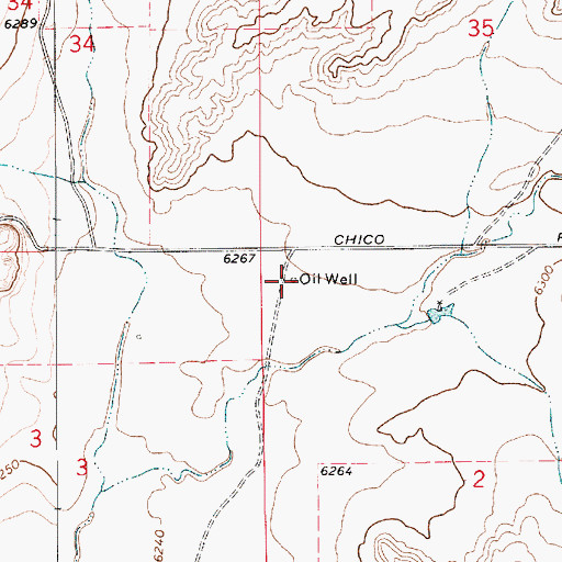 Topographic Map of York 1 Tex-Mex, NM