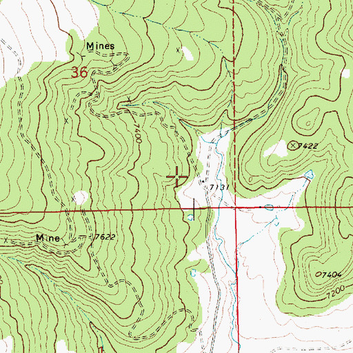Topographic Map of M and M Mine, NM