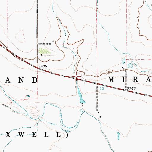 Topographic Map of Maldonado Pit, NM
