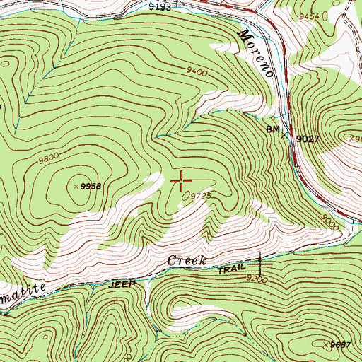 Topographic Map of King Yellow Jacket, NM