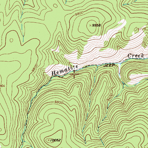 Topographic Map of Hidden Treasure, NM